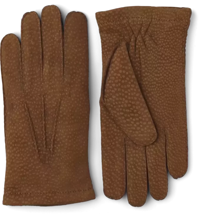 Handsydd lammskinnsmocka