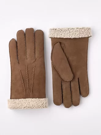 Handsydd lammskinnsmocka