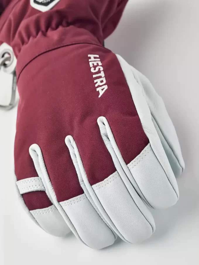 Helicopterskidor i arméläder – 5 fingrar Helicopterskidor i arméläder – 5 fingrar