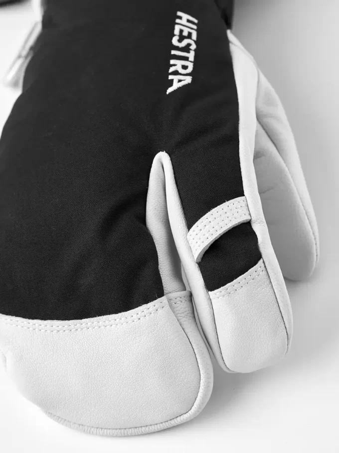 Helicopterskidor i arméläder med 3 fingrar Helicopterskidor i arméläder med 3 fingrar