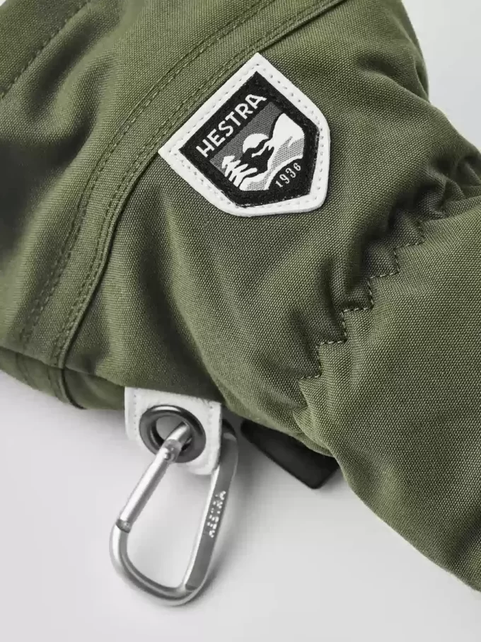 Helicopterskidor i arméläder med 3 fingrar Helicopterskidor i arméläder med 3 fingrar