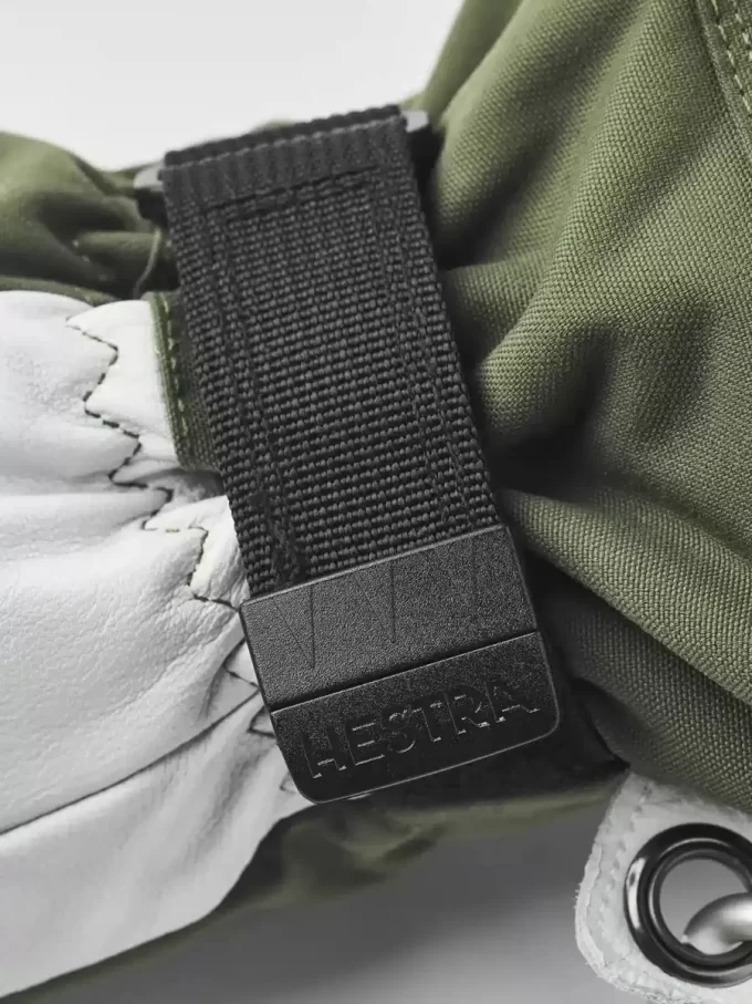 Helicopterskidor i arméläder med 3 fingrar Helicopterskidor i arméläder med 3 fingrar