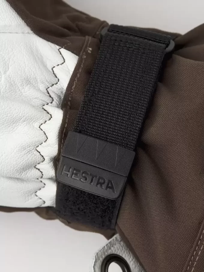 Helicopterskidor i arméläder med 3 fingrar Helicopterskidor i arméläder med 3 fingrar