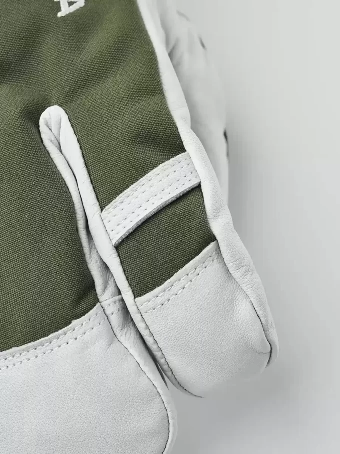 Helicopterskidor i arméläder med 3 fingrar Helicopterskidor i arméläder med 3 fingrar