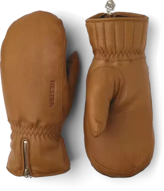 Klassisk lädervante i schweizisk ull