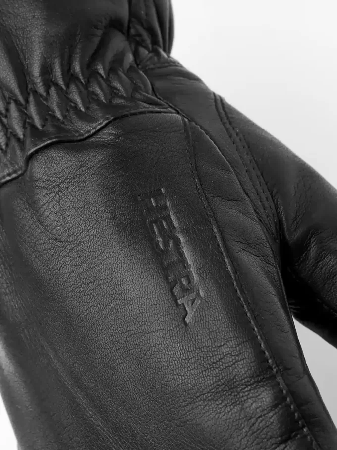 Klassisk lädervante i schweizisk ull Klassisk lädervante i schweizisk ull